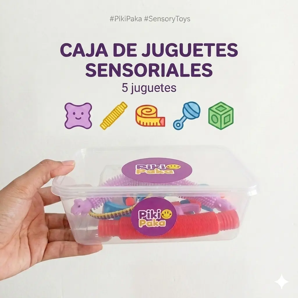 Caja de juguetes sensoriales
